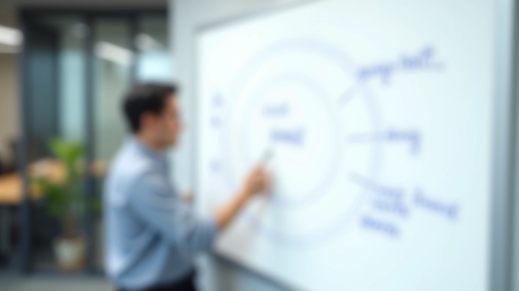 Whiteboard showing calendar structure with three interconnected circles labeled visibility, consistency, and flexibility
